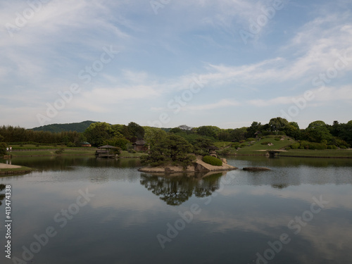 Jardín Korakuen, en Okayama, Japón