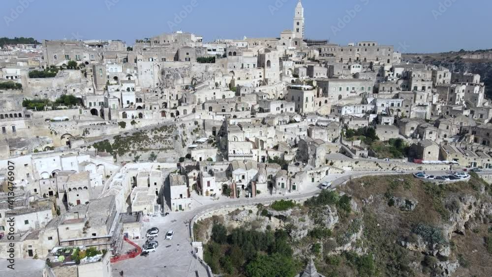 Aerial view of the center at Matera on Italy, Unesco world heritage
Aerial view of the center at Matera on Italy, Unesco world heritage