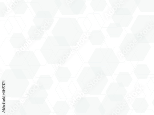 Abstract medical pattern, or technology background with hexagons, colorful figures vector backdrop, wallpaper with texture © Len0r