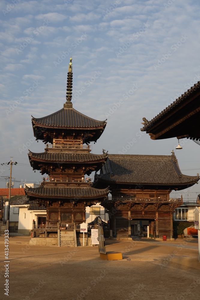日本の岡山県西大寺の観音院