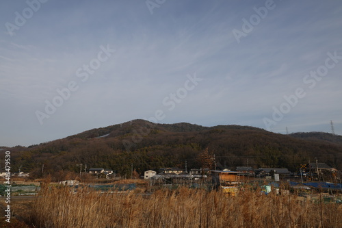 Fototapeta Naklejka Na Ścianę i Meble -  日本の岡山県の芥子山の風景