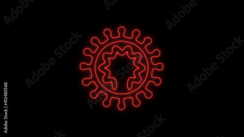 SARS-CoV-2 coronavirus, the virus which causes COVID-19. COVID-19 Coronavirus outbreaking and Pandemic medical health risk. High-quality stock images of  sars cov 2  isolated on black background