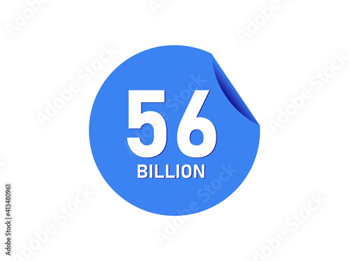 56 Billion texts on the blue sticker
