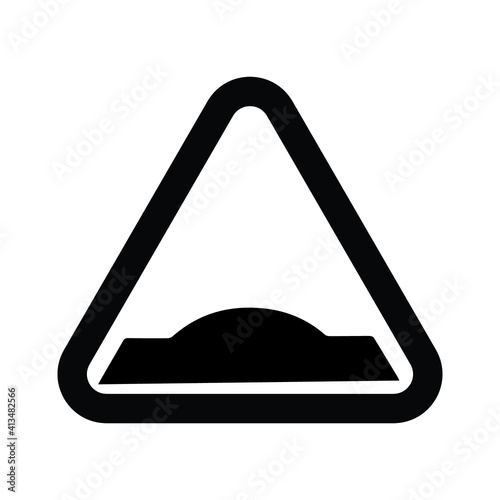 Road sign black springboard vector icons