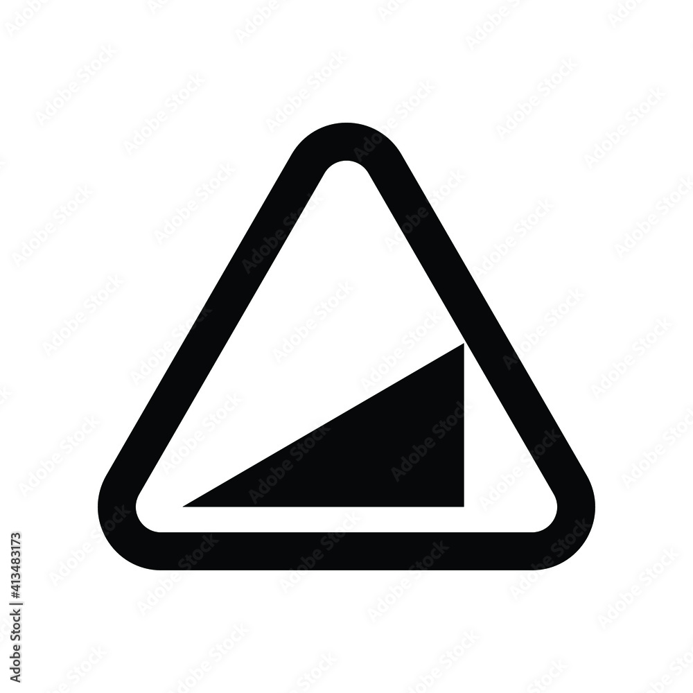 The road sign is black. Road traffic rules vector icons The road sign is black. Road traffic rules vector icons