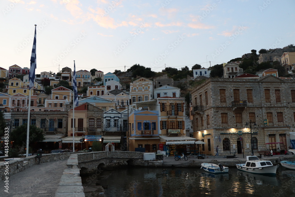 Fototapeta premium view of the town