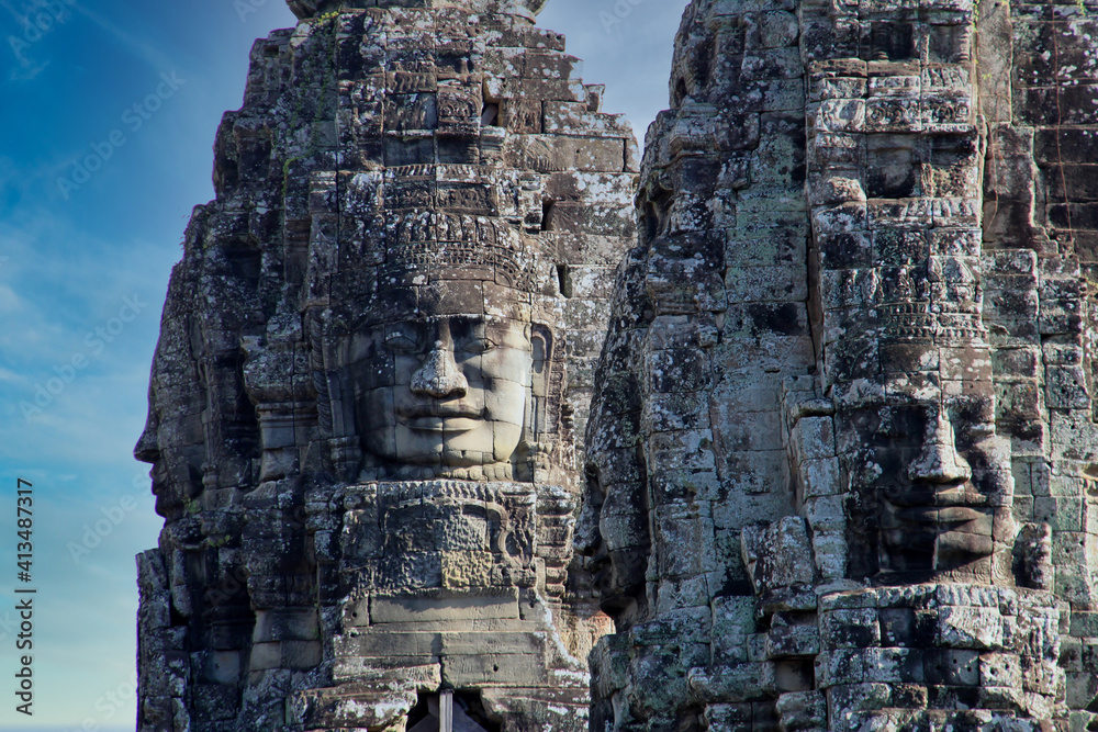 The tranquil stone faces of Bayon Temple, Cambodia 