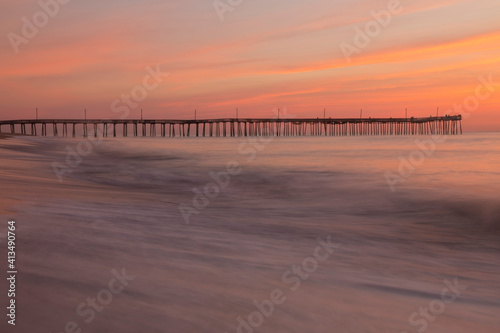 dramatic seascape image of Virginia Beach in summer