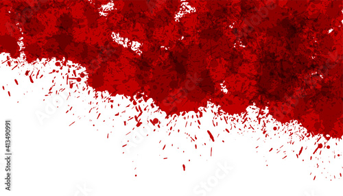 abstract blood red ink splatter background