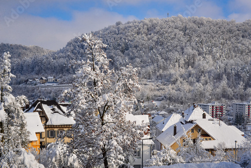 Winterlandschaft in Obernburg am Neckar photo