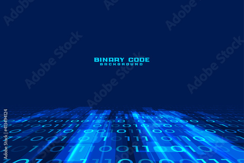 data stream digital binary code background design