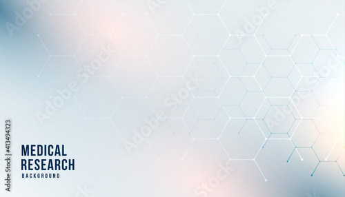 medical healthcare background with hexagonal shapes