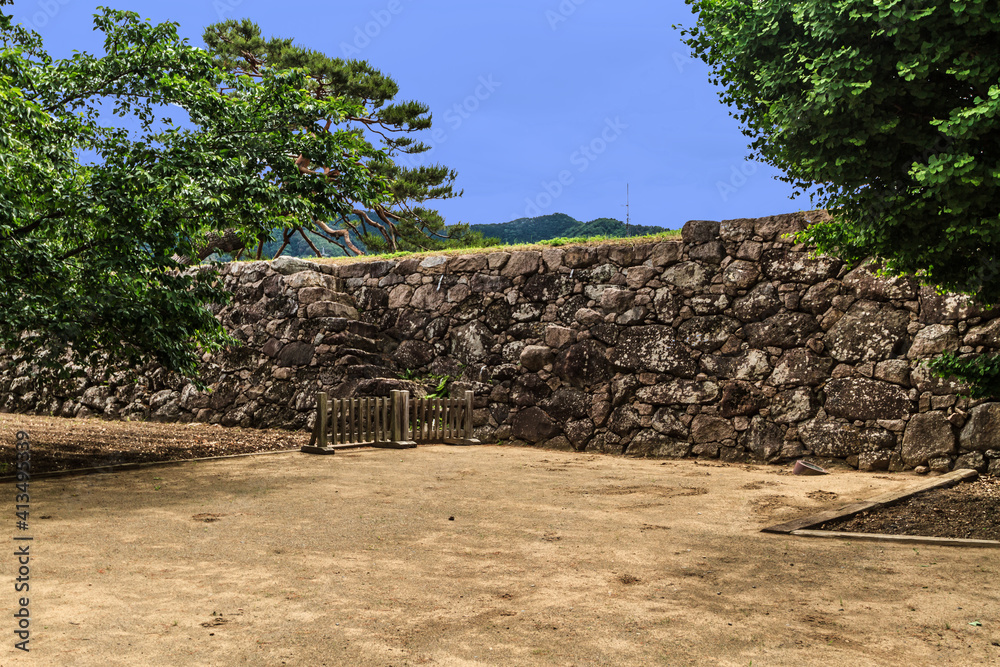 初夏の松代城跡の風景