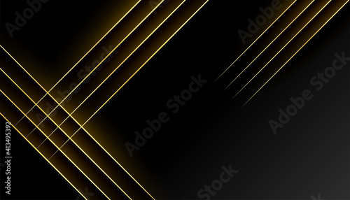 premium dark luxury background with golden lines