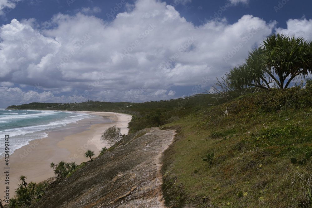 North stradbroke island beach line