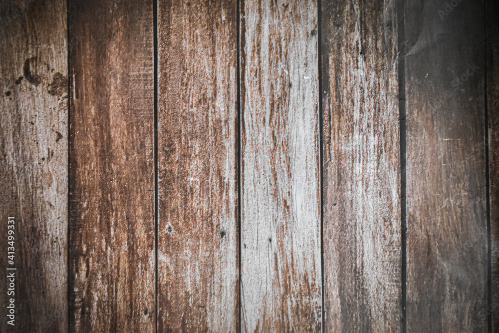 Naklejka premium Wooden background or texture, dark wood