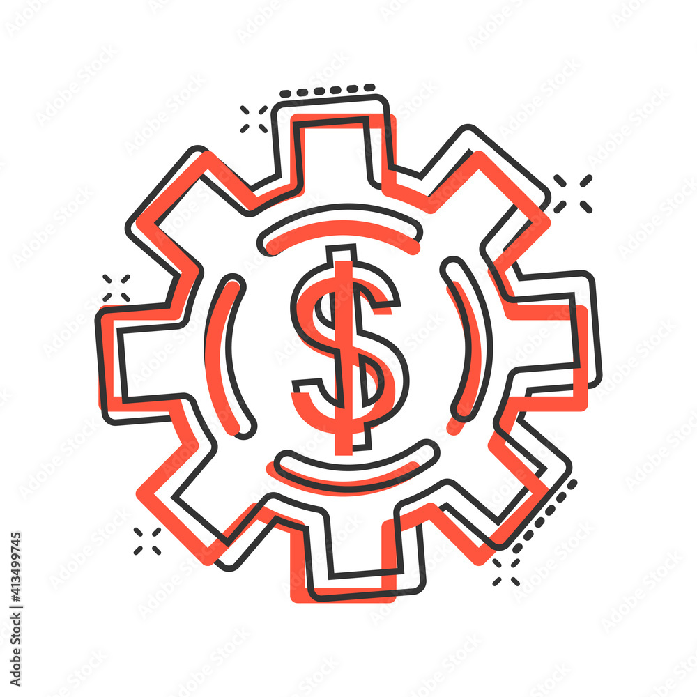 Money revenue icon in comic style. Dollar coin cartoon vector illustration on white isolated background. Finance structure splash effect business concept. Money revenue icon in comic style. Dollar coin cartoon vector illustration on white isolated background. Finance structure splash effect business concept.
