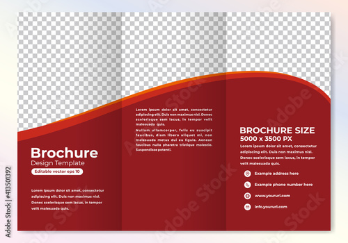 Modern corporate brochure design template for business marketing