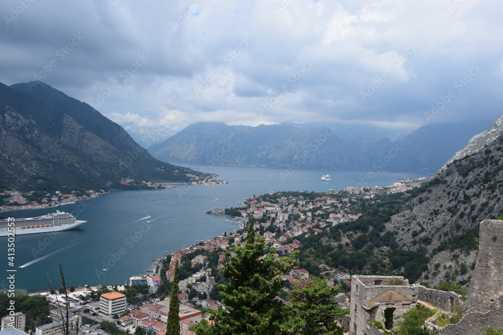 The Bay of Kotor in Montenegro 