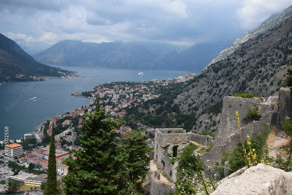 The Bay of Kotor in Montenegro 