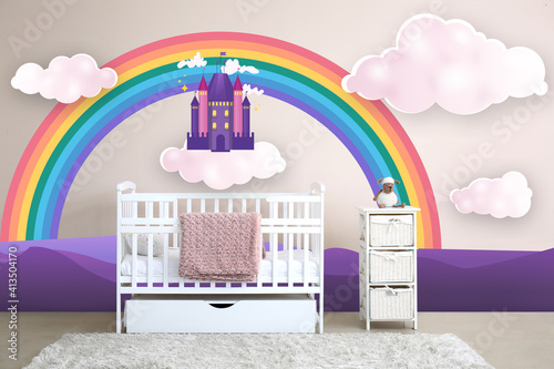 Interior of modern baby roo...
