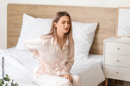 Young woman suffering from ...