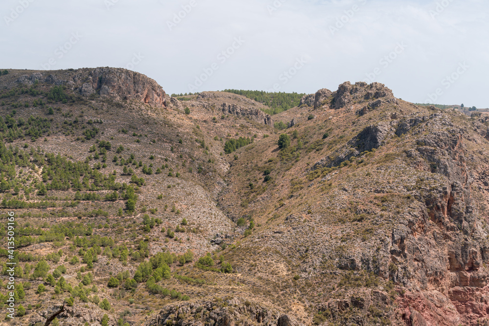 Mountainous landscape in La Alpujarra in southern Spain Mountainous landscape in La Alpujarra in southern Spain