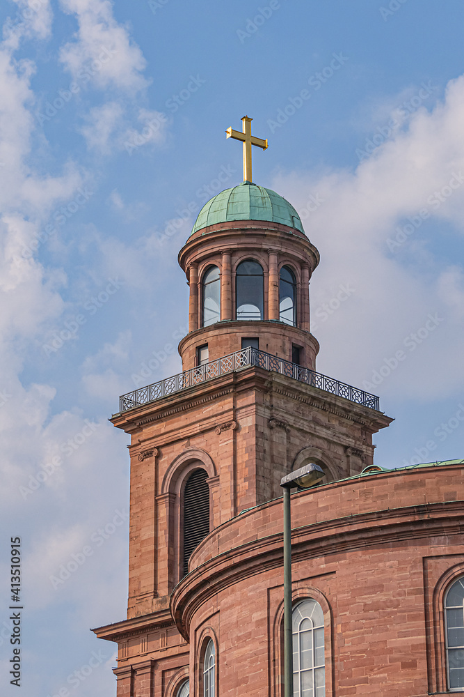 St. Paul's Church (Paulskirche, 1833) - Protestant church in Paulsplatz (Paul square) in Frankfurt am Main, Germany.