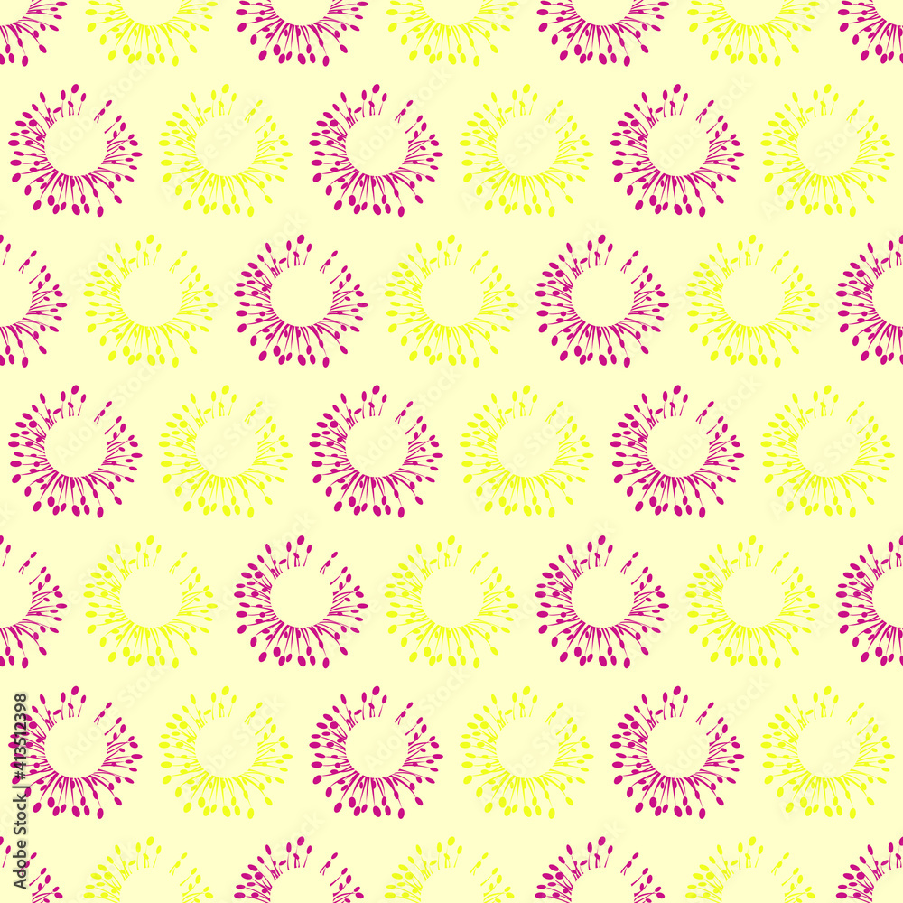 pink and yellow abstract flowers seamless repeat pattern pink and yellow abstract flowers seamless repeat pattern