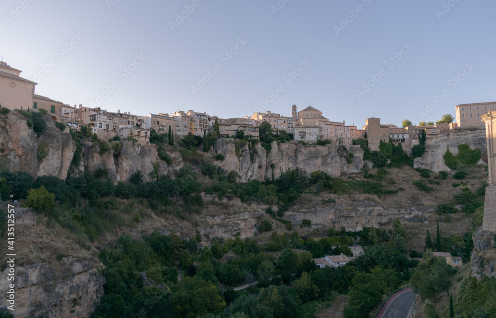 emblematic place of the city of cuenca, spain