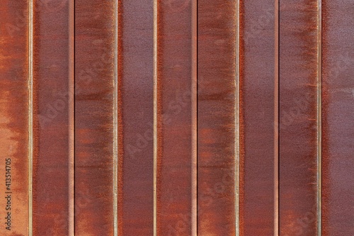 Rusty iron fence or Rusty iron wall  pattern and background seamless photo