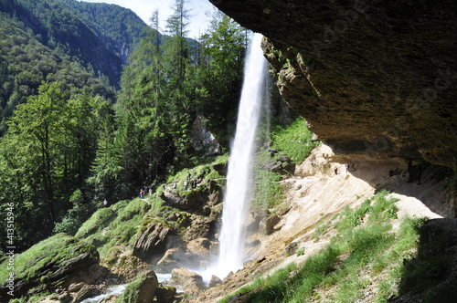 Fototapeta Naklejka Na Ścianę i Meble -  Pericnik waterfall, Slovenia, water problem, drought, Triglavski Narodni Park