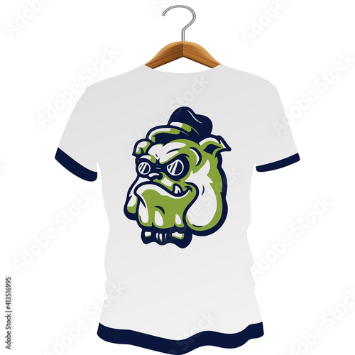 Dog Behaving Modern t-shirt design.
