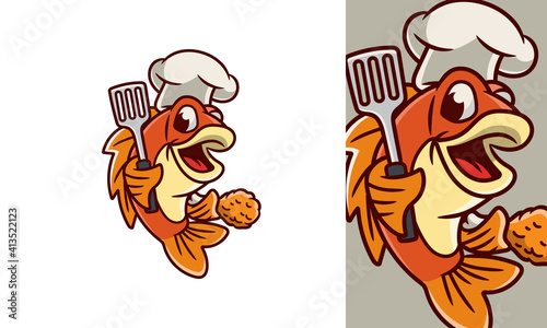 Fish Chef Mascot