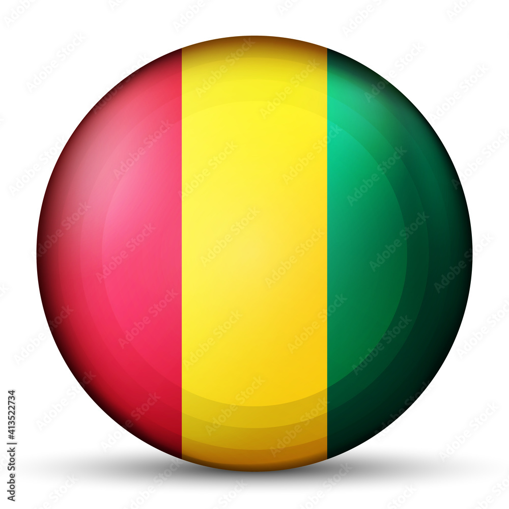 Glass light ball with flag of Bolivia. Round sphere, template icon. National symbol. Glossy realistic ball, 3D abstract vector illustration highlighted on a white background. Big bubble. Glass light ball with flag of Bolivia. Round sphere, template icon. National symbol. Glossy realistic ball, 3D abstract vector illustration highlighted on a white background. Big bubble.