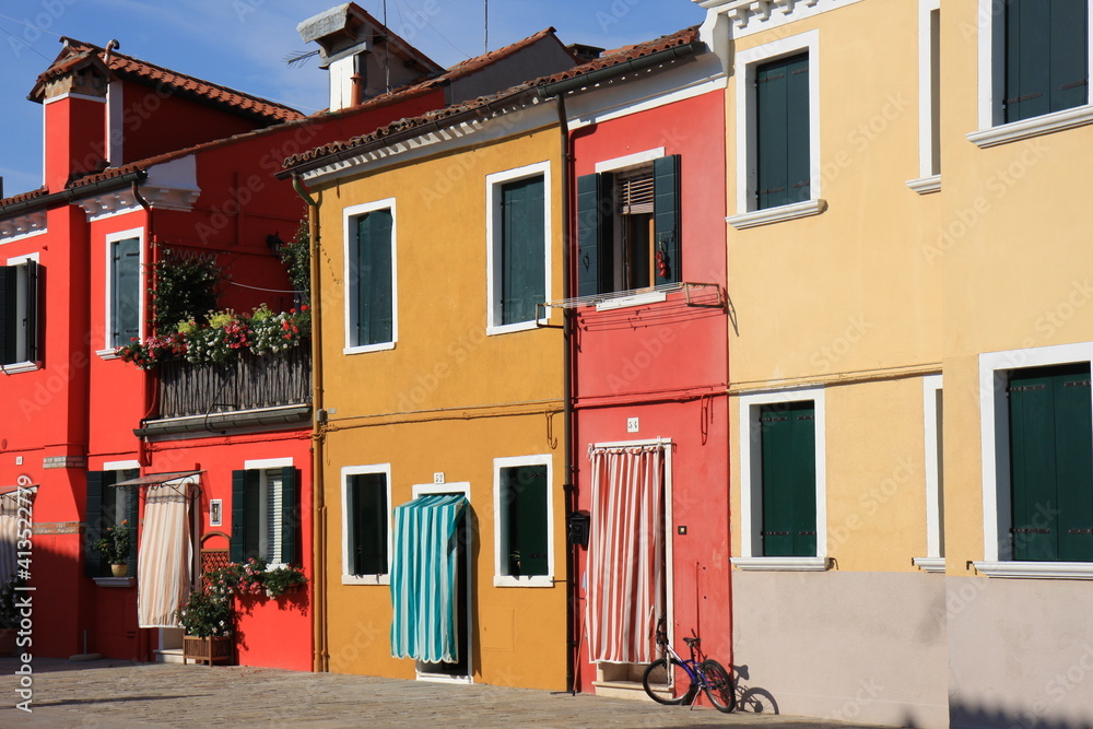 colors of wall isle of Murano ( italia )