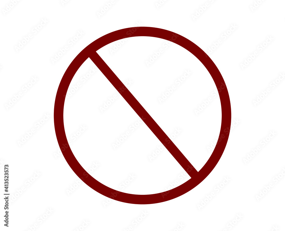 no sign vector icon. Editable stroke. Symbol in Line Art Style for Design, Presentation, Website or Apps Elements. Pixel vector graphics - Vector no sign vector icon. Editable stroke. Symbol in Line Art Style for Design, Presentation, Website or Apps Elements. Pixel vector graphics - Vector