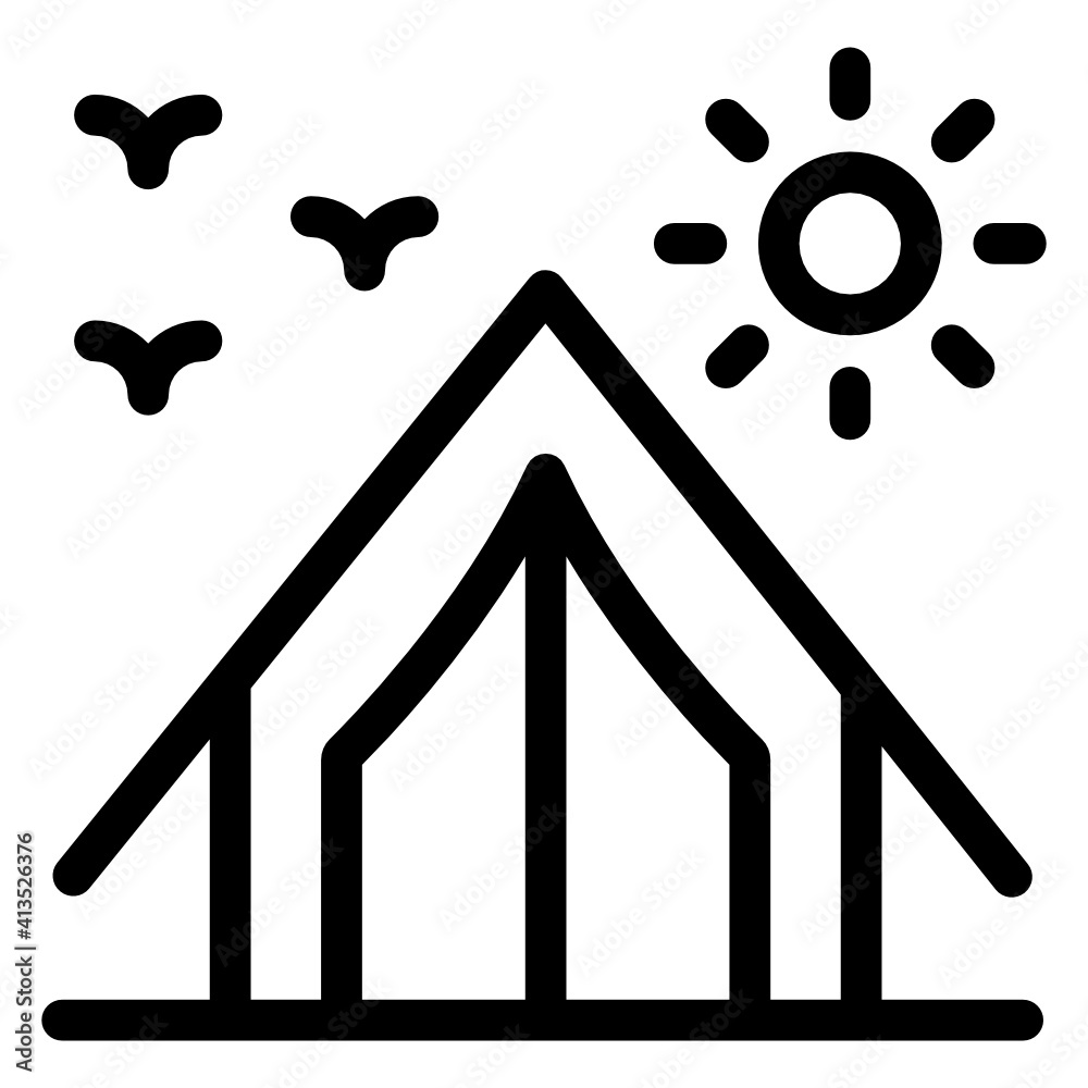 An icon design of camp, editable vector
An icon design of camp, editable vector
