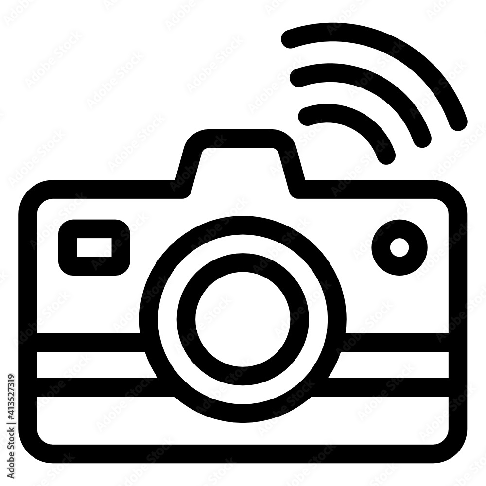 A smart camera linear icon design
A smart camera linear icon design
