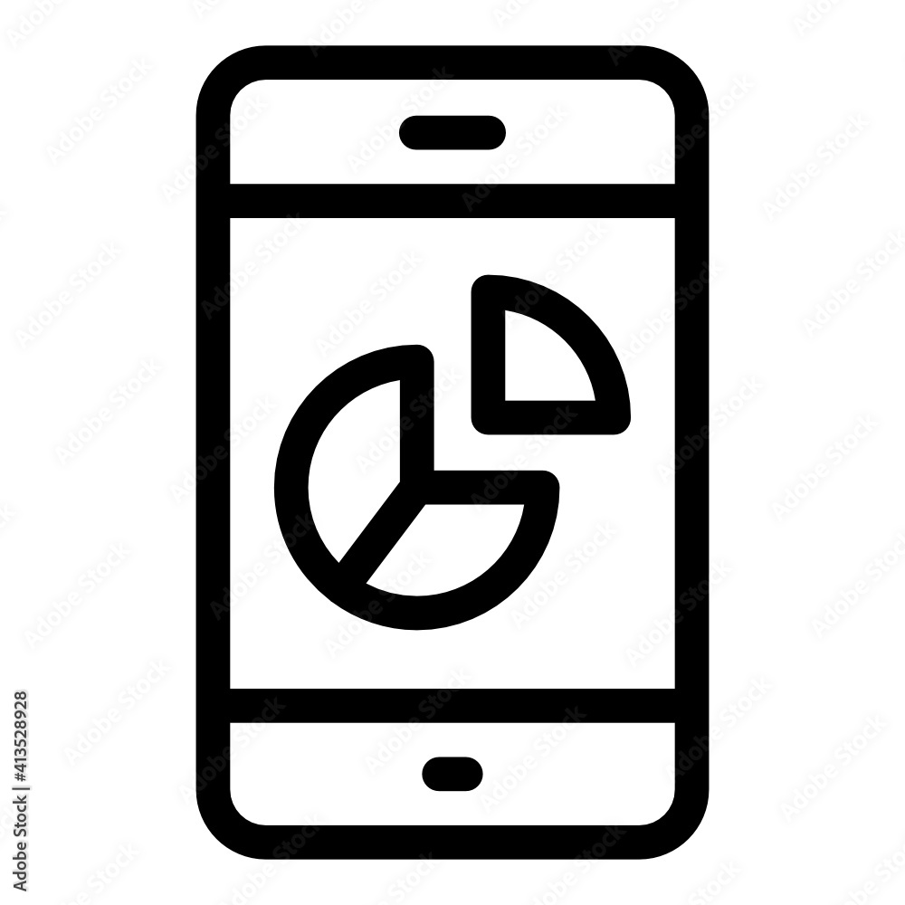 Mobile analytics glyph style icon, editable vector
Mobile analytics glyph style icon, editable vector
