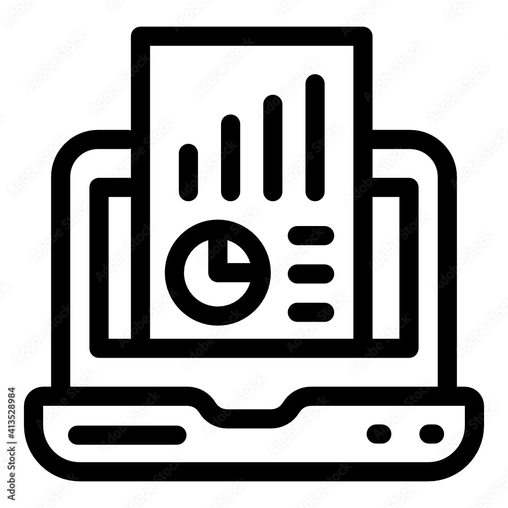 Web statistics in glyph style editable icon
Web statistics in glyph style editable icon