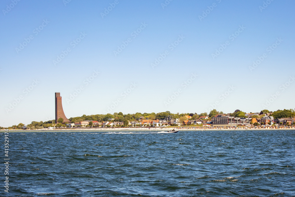 Obraz premium Laboe, Bay of Kiel, Germany on a summer day, view from the sea