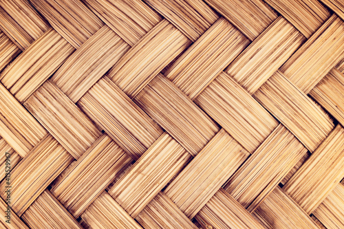 Brown Wicker Texture Bamboo Weave Pattern Background