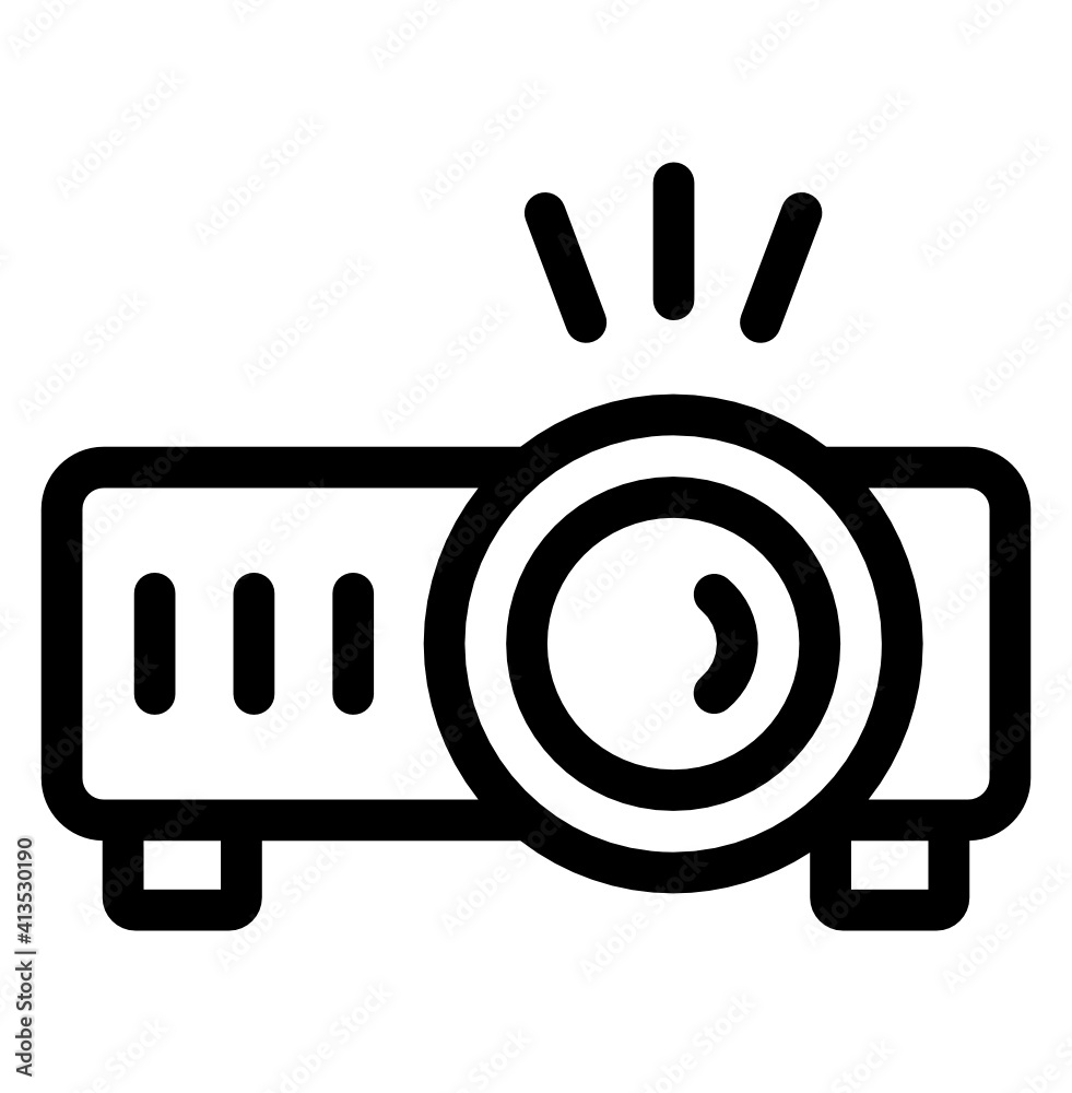 An icon design of projector, vector of electronic device for presentation purpose
An icon design of projector, vector of electronic device for presentation purpose