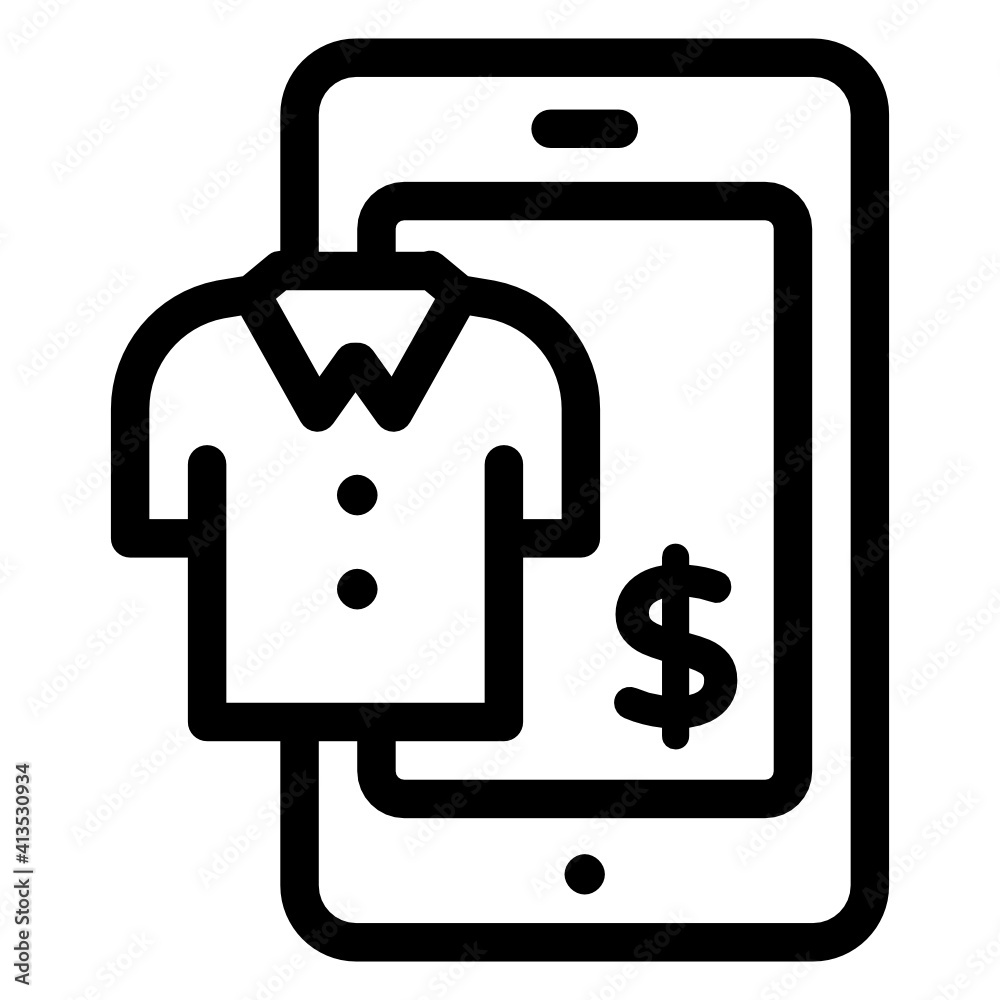 An online shopping payment linear editable icon
An online shopping payment linear editable icon