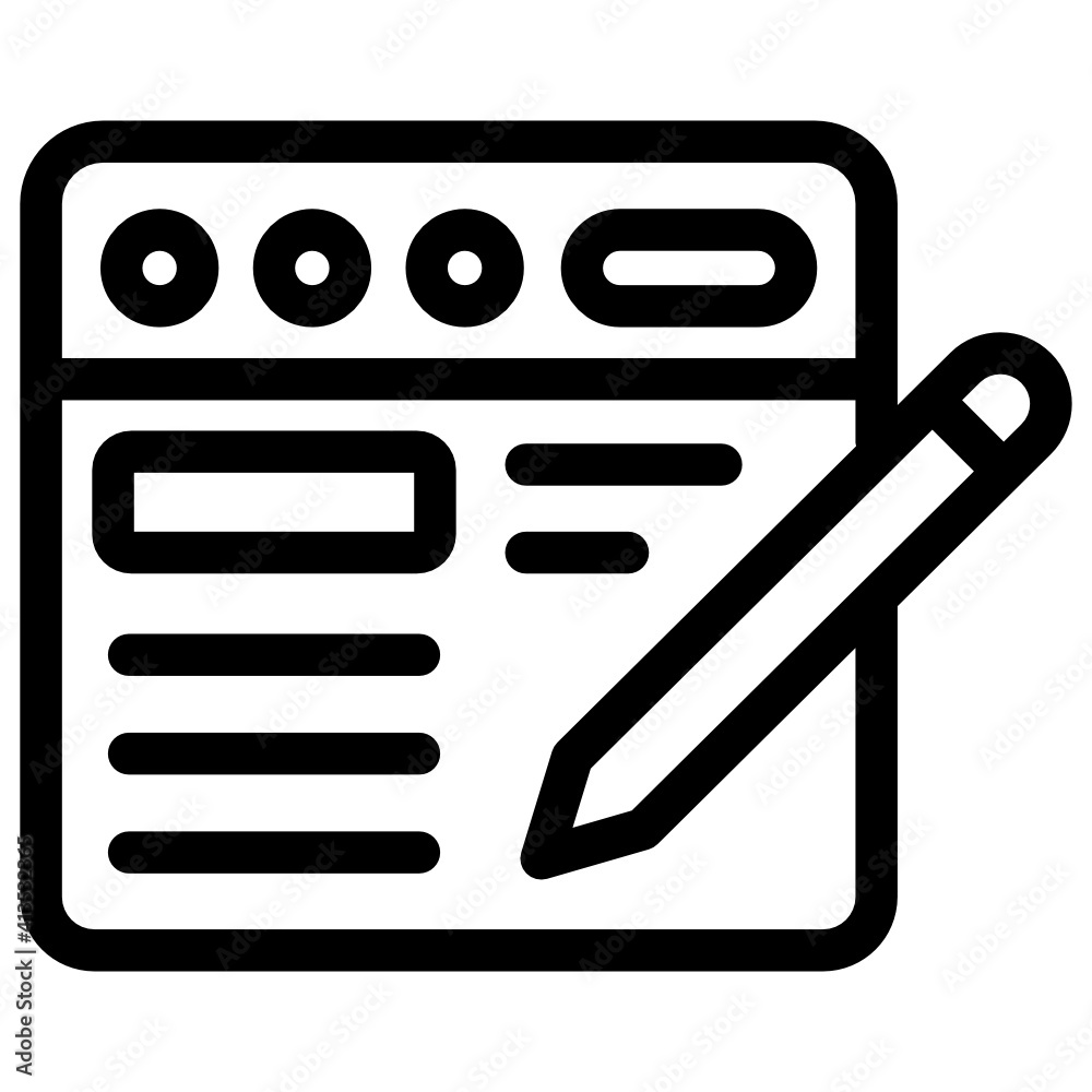 A perfect linear icon of article writing, editable design
A perfect linear icon of article writing, editable design