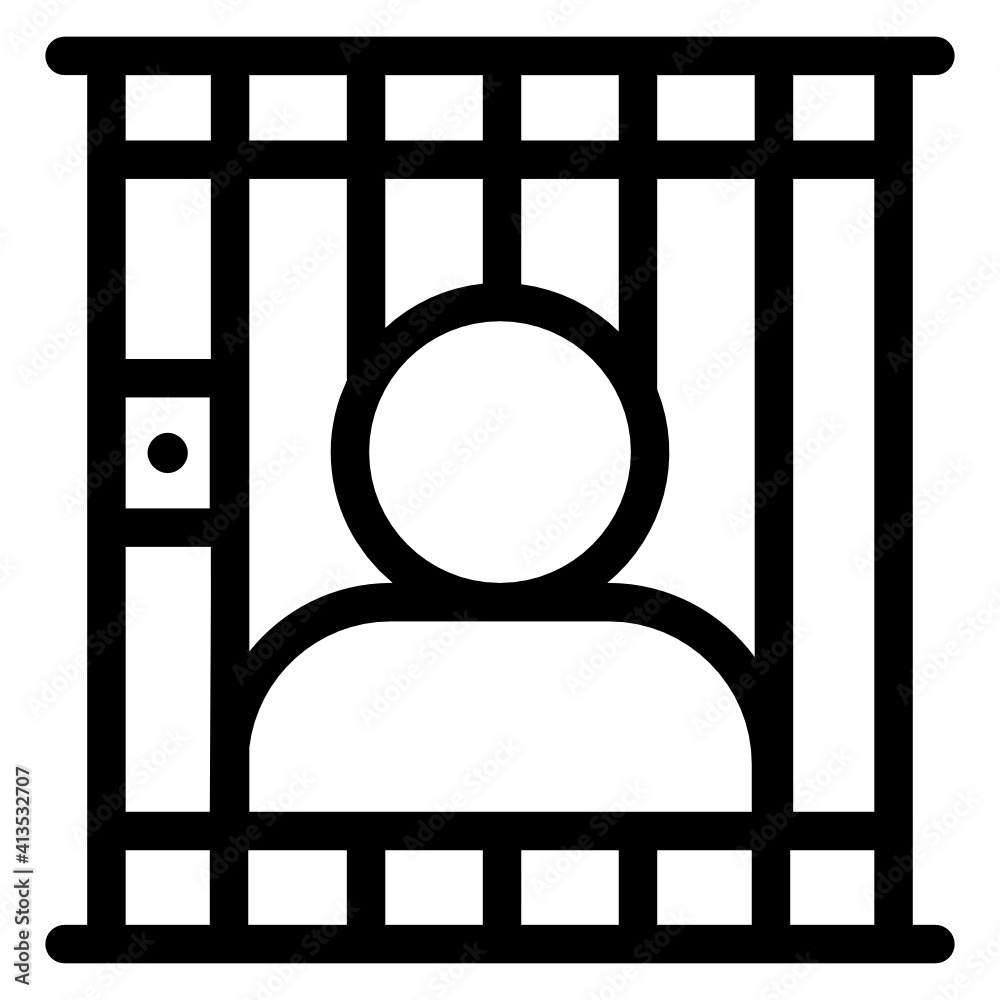 Prison in linear style icon, editable vector
Prison in linear style icon, editable vector