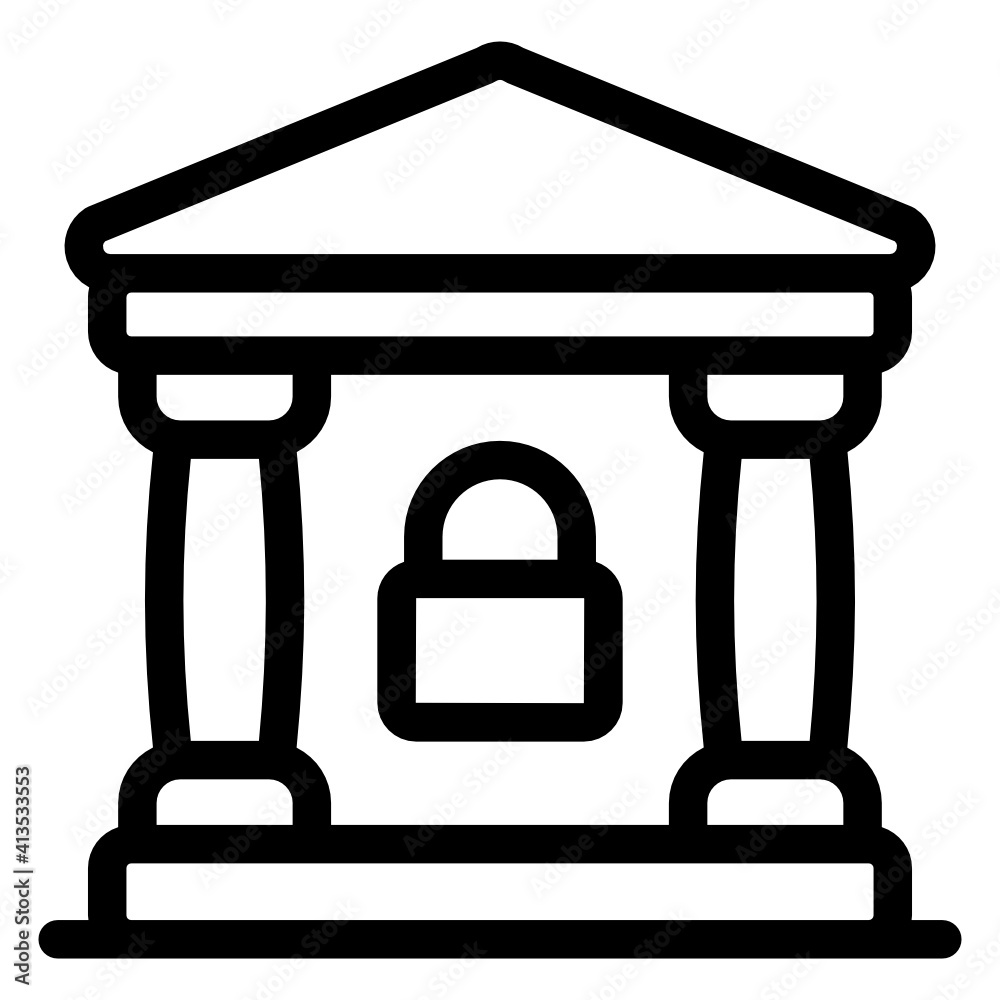 Bank protection in linear style icon, editable vector
Bank protection in linear style icon, editable vector