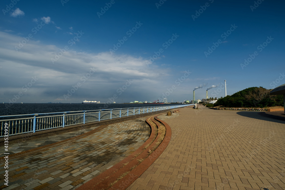 袖ヶ浦海浜公園から見た景色