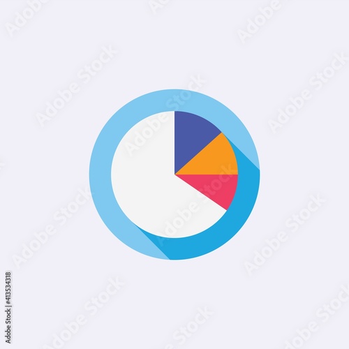 Free Download colored flat chart icon. information modern vector illustration. Pixel Perfect - GFXLoad